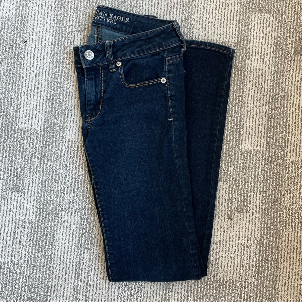 American Eagle Skinny Super Stretch Dark Wash Jean